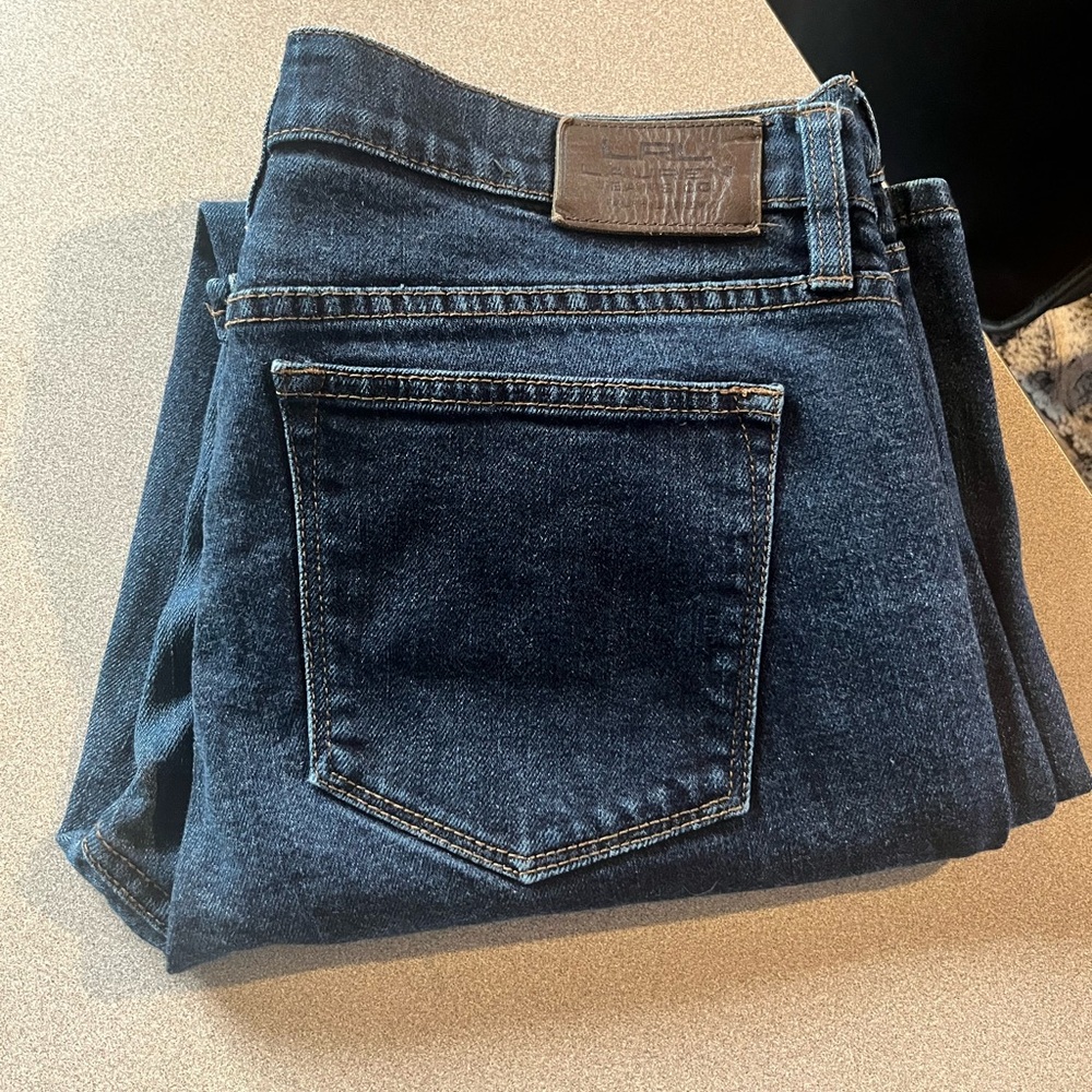 Lauren Jeans Co. Ralph Lauren high rise classic straight dark denim